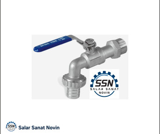 شیر دسته گازی حیاطی استیل
