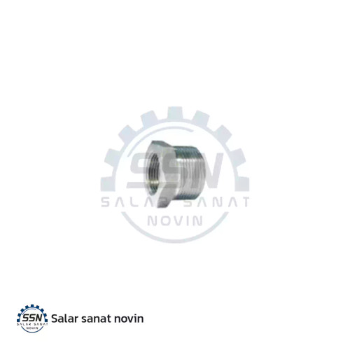 بوشن تبدیلی ۶ گوش فولادی رزوه ای فشار قوی